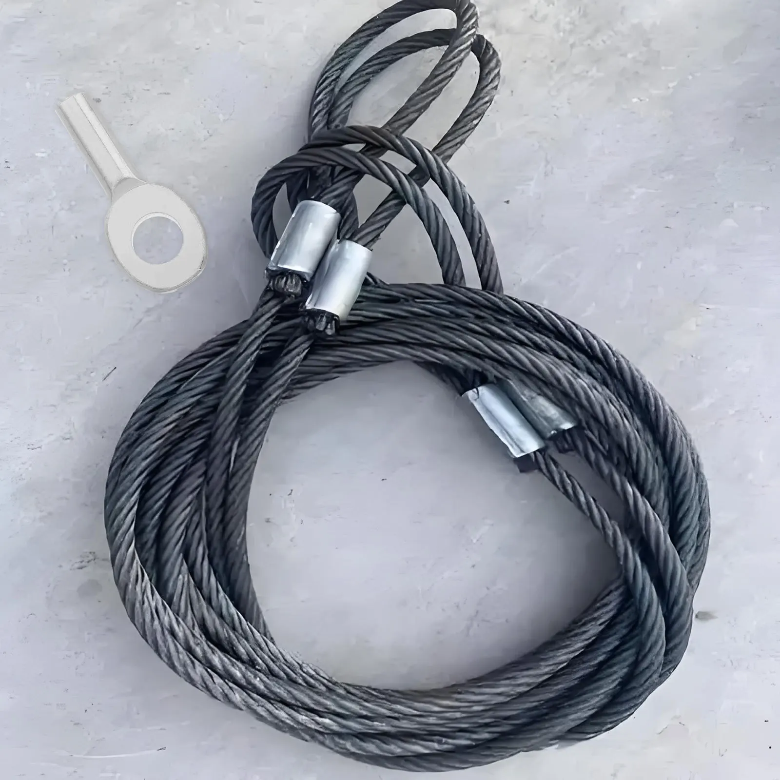 

4Pcs Fitness Equipment Wire Rope Connector End Terminal Replacement Gym Pulley Cable Weight Lifting Machine Security Cord