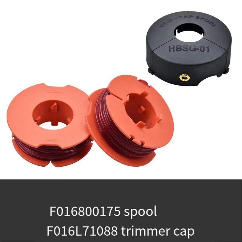 4 pezzi di parti del tosaerba per la linea di taglio e la testa di taglio sono adatti per bobine F016800175 e F016L71088