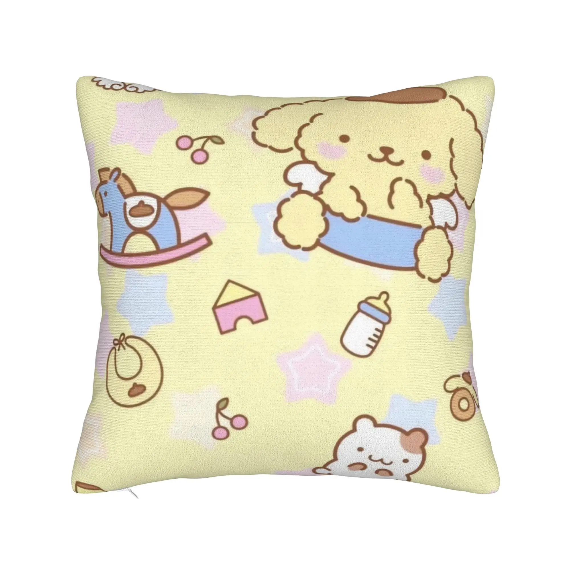 Pompompurins Cartoon Cute Pillowcase Printing Polyester Cushion Cover Decorative  Pillow Case Cover Bedroom Dropshipping 40*40cm