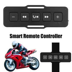 Bluetooth 5.0 Hands-free Calls Motorcycle Remote Controller Waterproof Bike Handlebar Media Control For Car Outdoor Sports