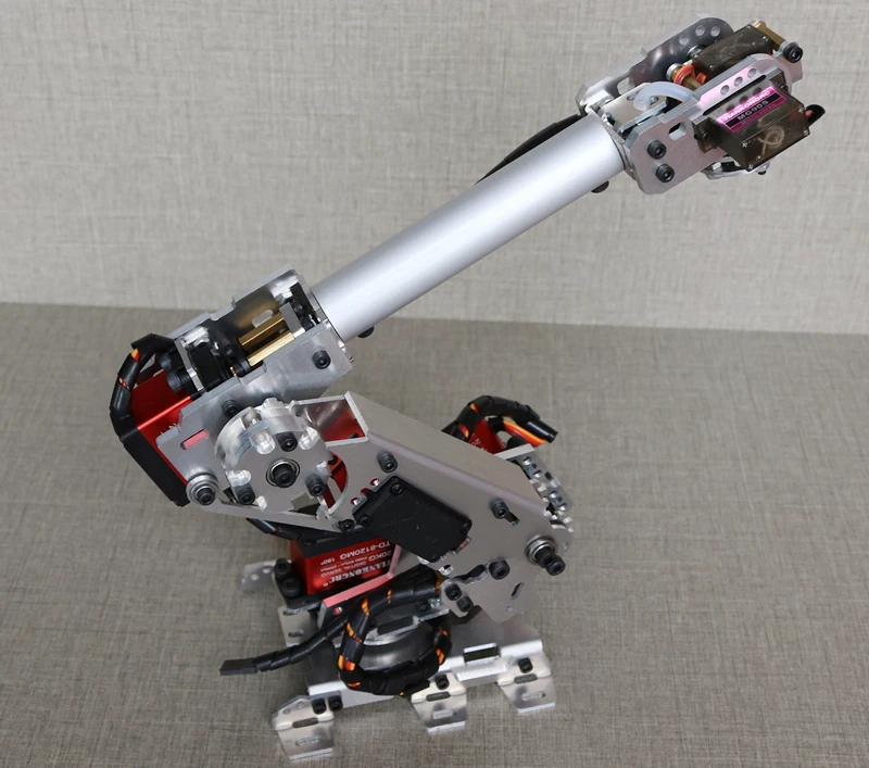 7 Dof Manipulator Robot Arm Met Grote Zuig Luchtpomp Voor Arduino Robot Mindustrial Robotmodel Uno Prohrybare Robot Arm