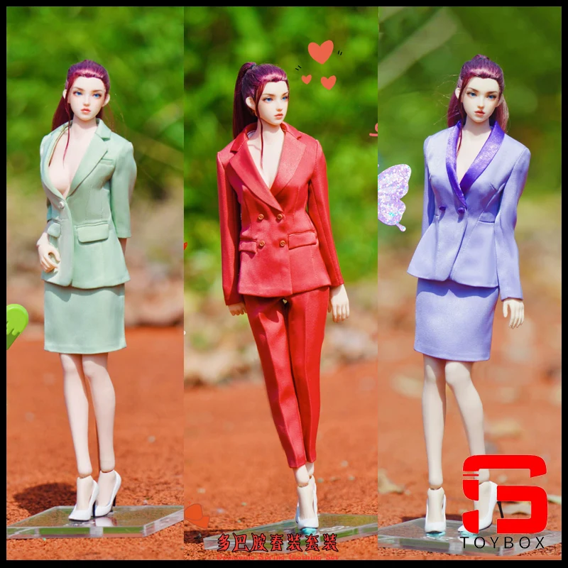 

In Stock CUKE TOYS MA-021 1/6 Scale Female Soldier Trendy Candy Colored Spring Suit Set Model For 12 Inch Action Figure Body