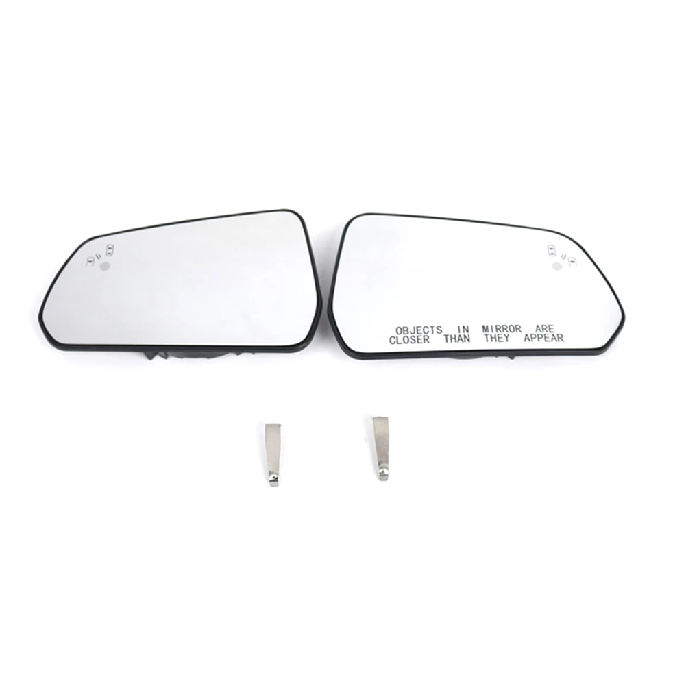 2PCs Pair Heated Blind Spot Side View Wing Mirror Glass FR3Z-17K707-G FR3Z-17K707-R for Ford Mustang 2015-2017