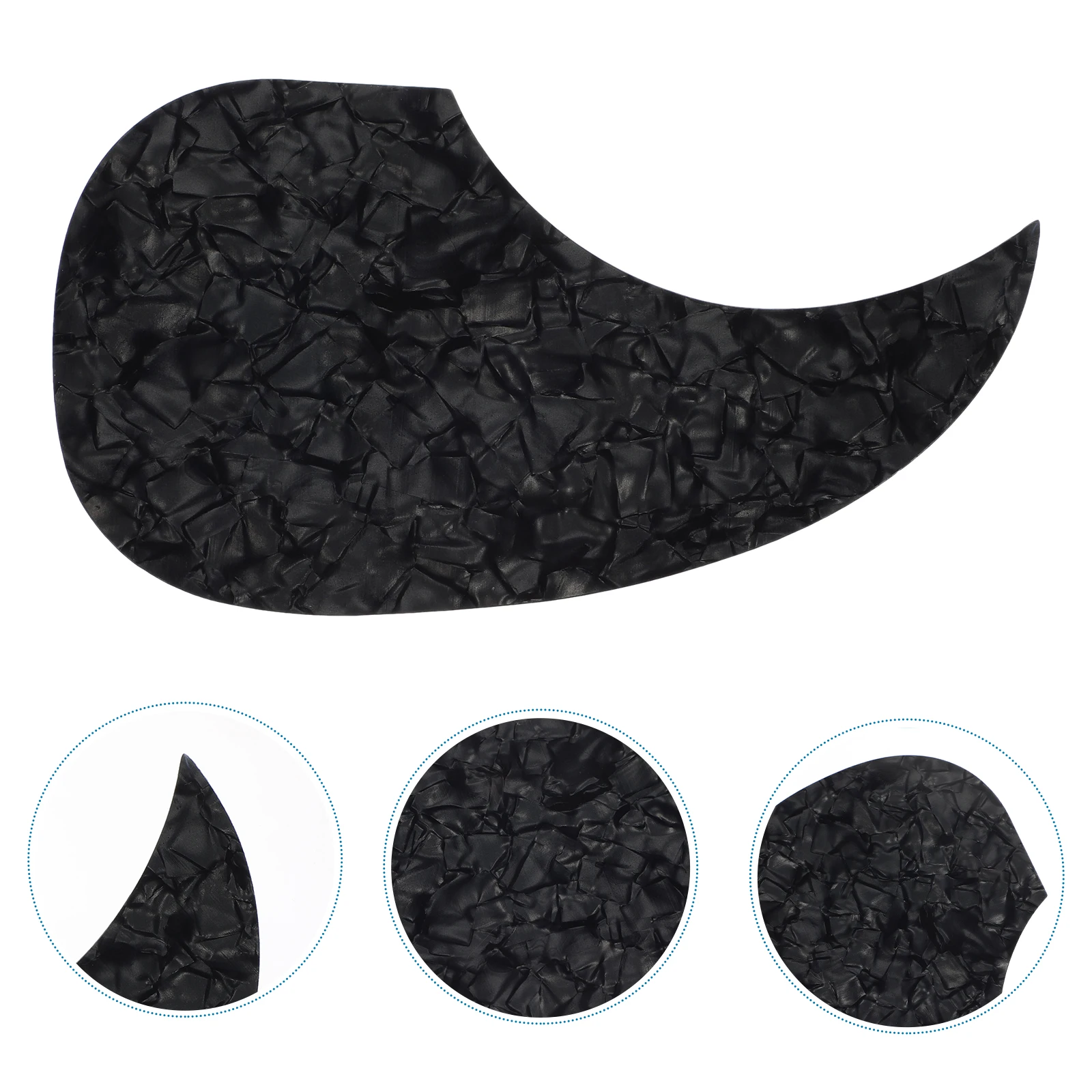 

Acoustic Guitar Accessory Drop Shaped Pickguard PVC Anti-Scratching Plate Durable and Easy to Install Pick Guard
