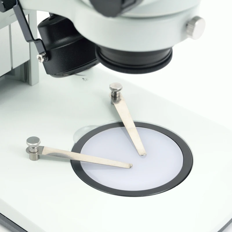 FYSCOPE New Microscope Table Rack Stand with Top & Bottom LED Lights with 76MM Focuse