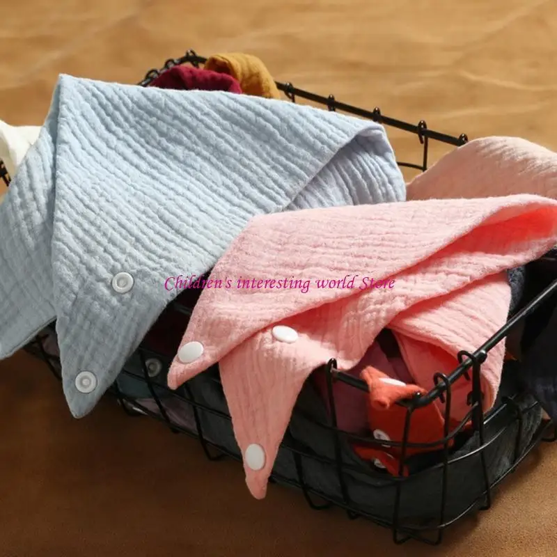 Baby Bib Saliva Towel Absorption Bandana Bibs Burp Cloths Photography Props 425F