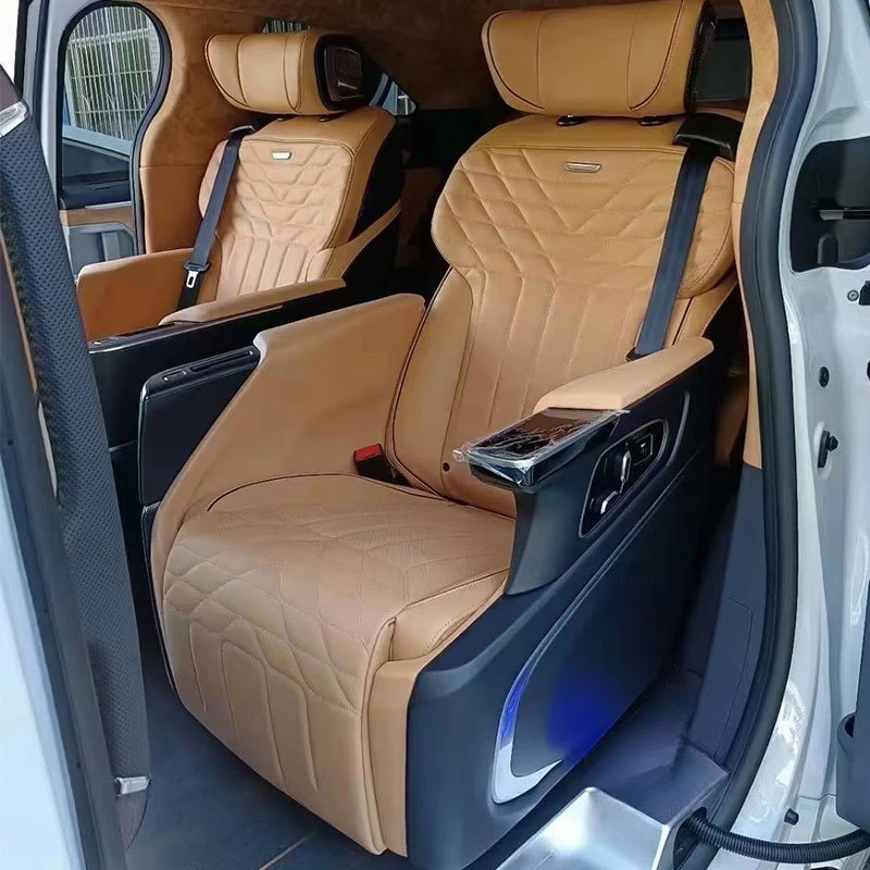 

Подходит для Toyota Sienna, Gravia, Trumpchi M8: Детали для переоборудования салона автомобиля - Специальное авиационное сиденье-трансформер (диван-кровать)