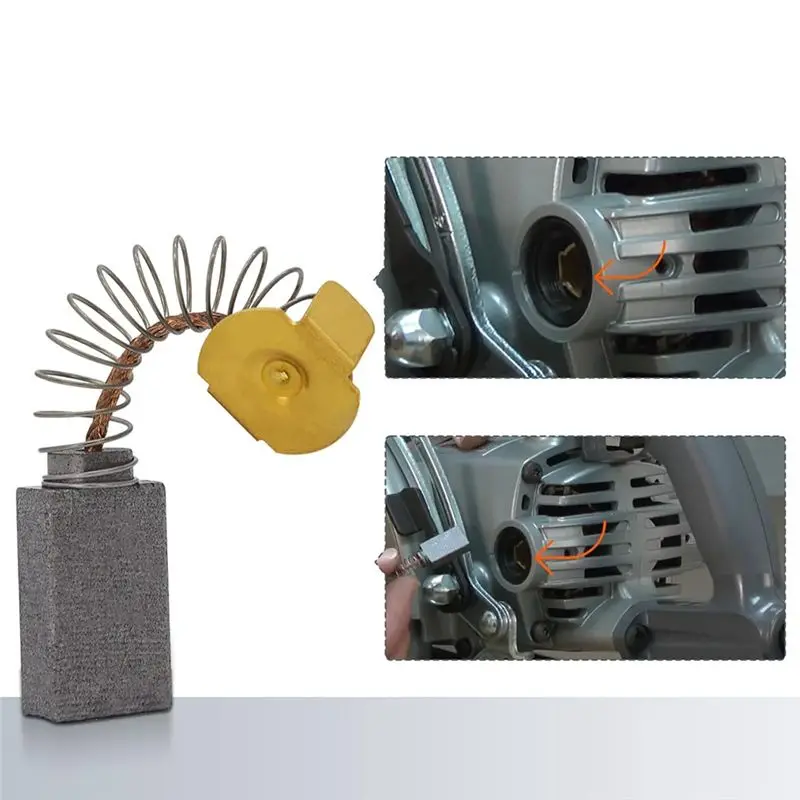A67P-10Pcs Carbon Brushes Replacement Set For 1619X08020 1619X07410 1619X01351 2610320391