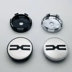4pcs 3D 60mm Car Wheel Center Caps Whit Emblem LOGO Sticker Rim Hub Cover Car Styling Auto Accessories for DACIA Spring Duster