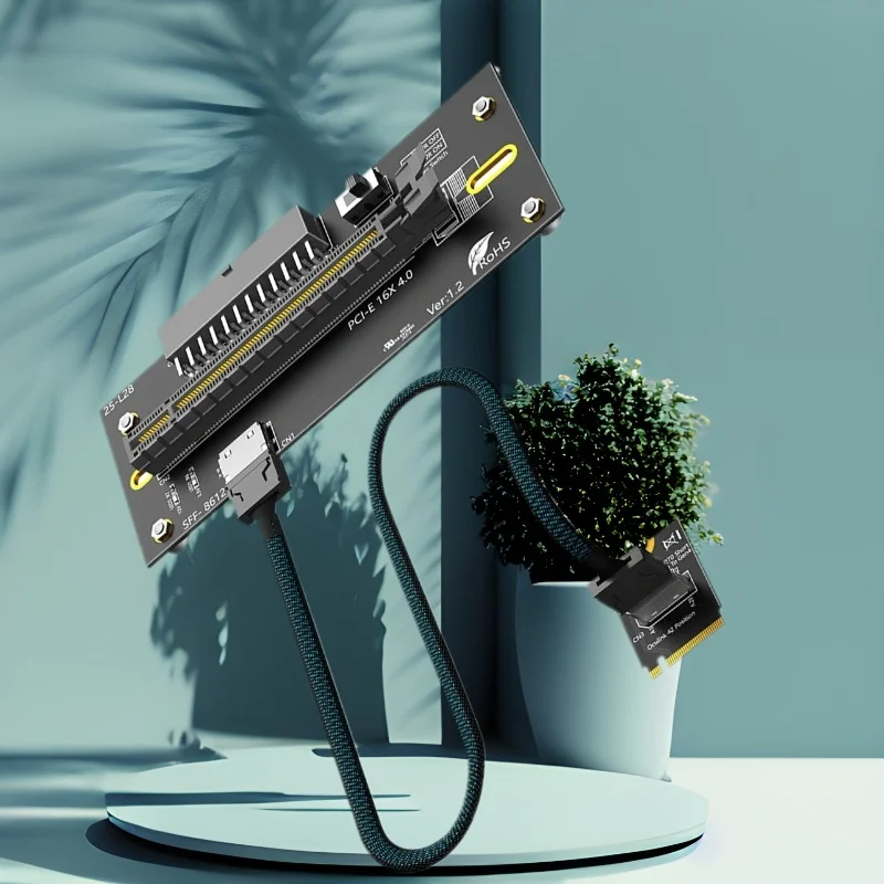 

Адаптер M Key to PCI-E 16X 24-контактный блок питания с магнитной прокладкой 2230 NVME M Key to PCIE4.0 X16 Slot Riser Card для видеокарты
