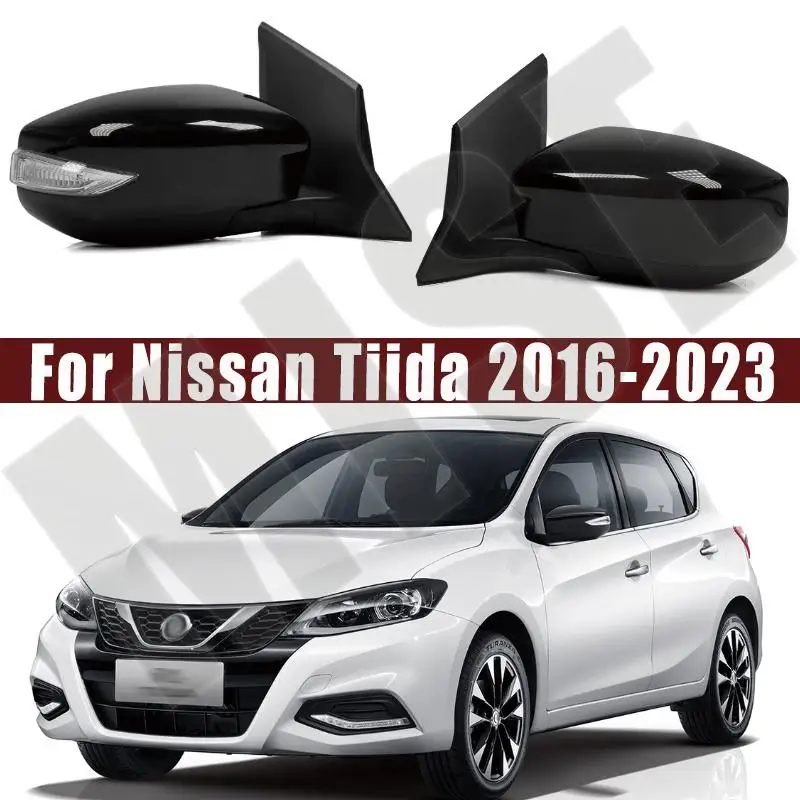 Car Accessories For Nissan Tiida 2016-2023 For Nissan Pulsar 2016-2023 Auto Outside Door Rearview Mirror Assemblys 3/5/7PIN