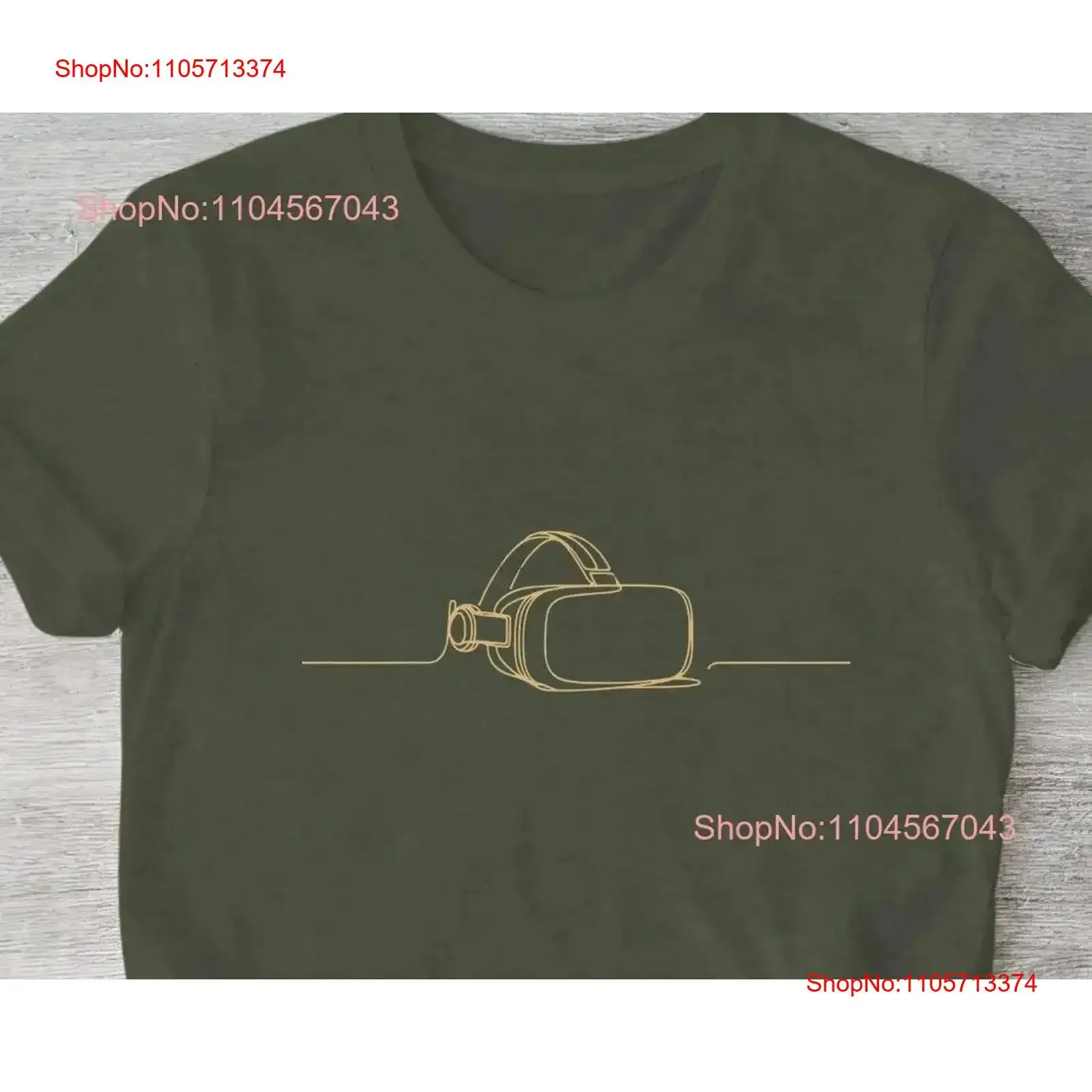 Virtual Reality T Shirt VR Gamer s HeadseT Tech Apparel vintage Washed Breathable homme Stretched designer clothes Unisex
