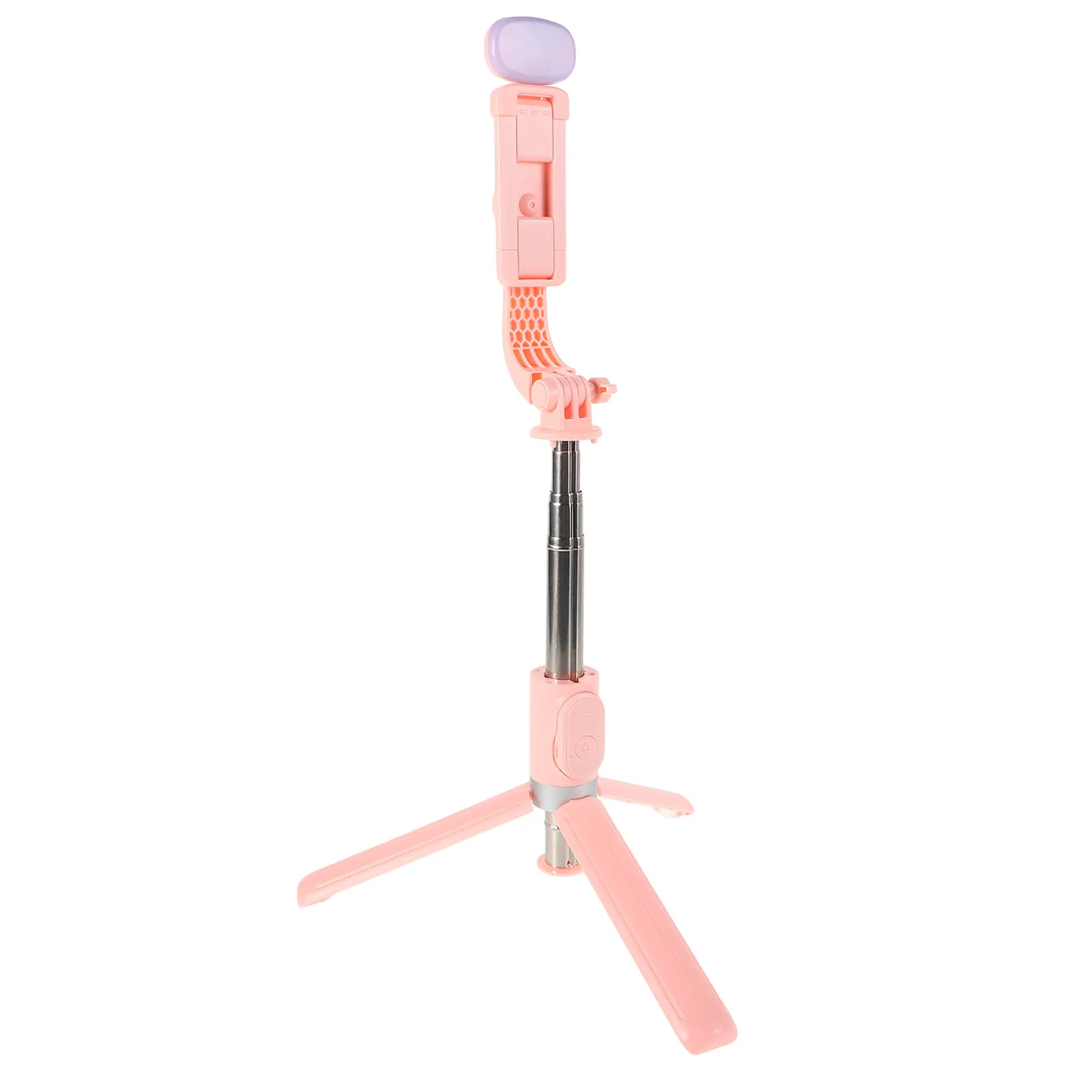 

Phone Selfie Stick Foldable 1M Extendable Builtin Fill Light Remote Control Portable Tripod for Content Creators Travel Video