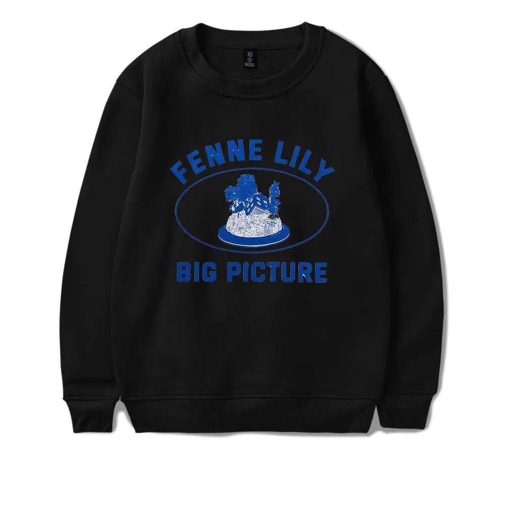 

Fenne Lily Print Sweatshirts Long Sleeve Unsiex New Fashion Streetwear