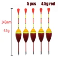 5 piezas de 4.5 pulgadas, rojo