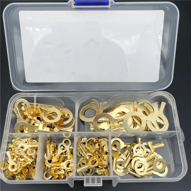150 M3/M4/M5/M6/M8/M10 ring O-type wiring copper sheet box 150PCS