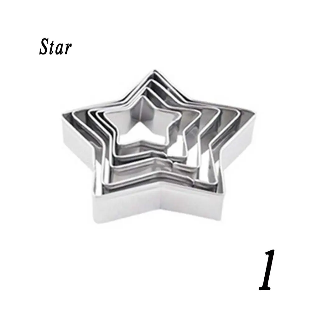 

Decorating Stainless Steel Heart&Star Shape Cake Pastry Fondant Tools Cooking Tools Baking Mold Cookie Cutter Biscuit Moulds