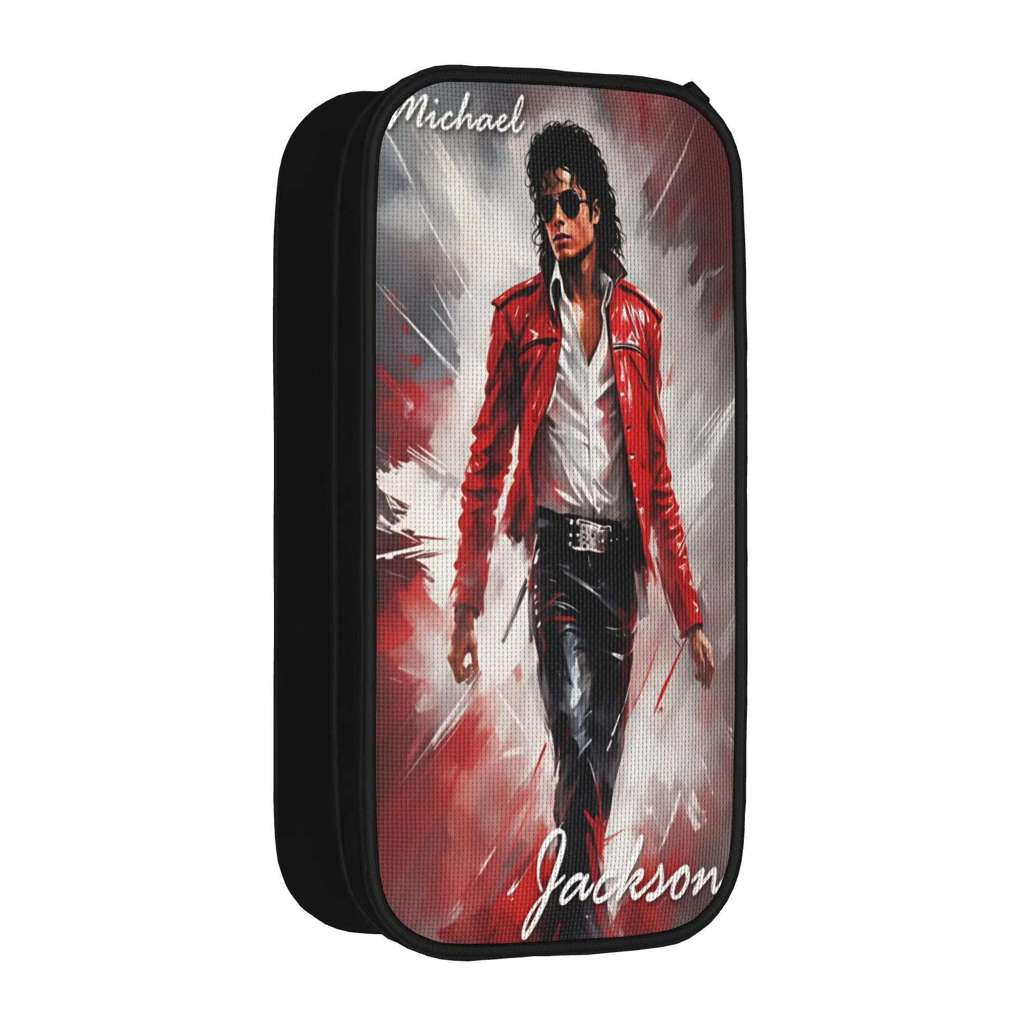 Michael Jackson Pencil Case  Students Kawaii Pencil Pouch Pattern School Pencil Cases Supplies Birthday Present