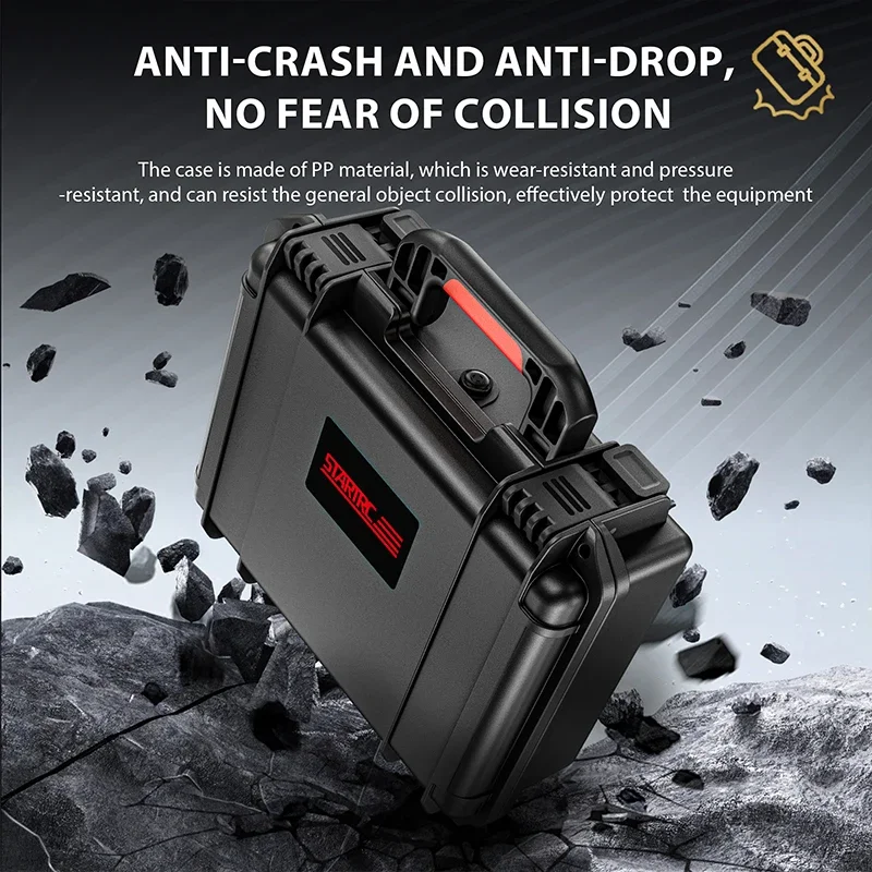 STARTRC 2-lagiger tragbarer Aufbewahrungskoffer, harte, wasserdichte Tragetasche für Insta360 Ace Pro/Ace Kamera, Reisekoffer, Zubehör