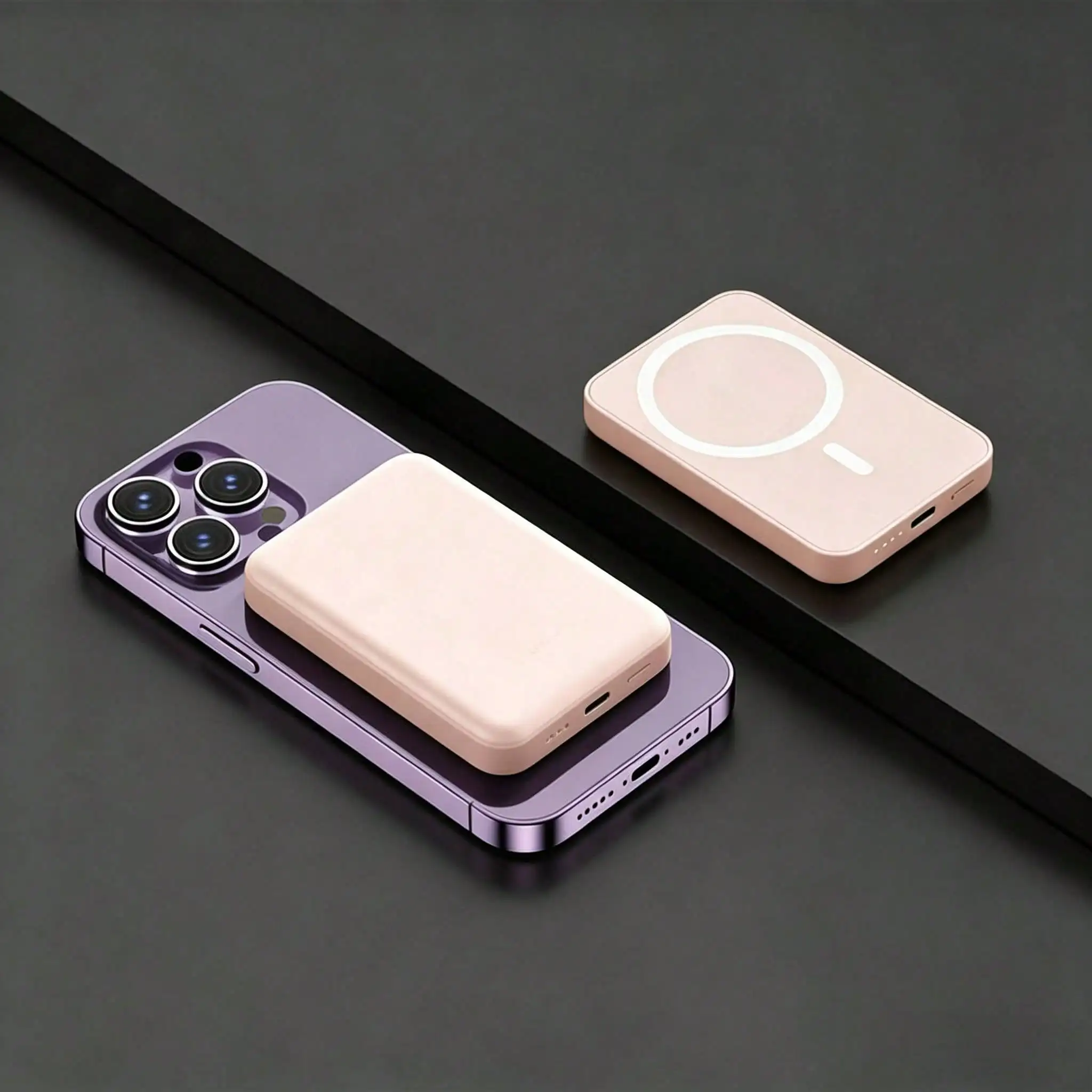 

New Model Fast Charging Power Bank For MagSafe 10000mAh Mini Power Bank Fast Charge Portable Mobile Charger Slim And Portable Charger Small External Battery Pack For Phone Charging Comes With Charging Cable Large Capacity Suitable For Various Electro