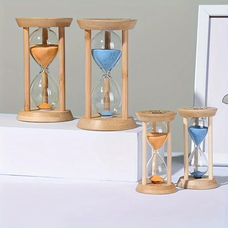 3-Minute Wooden Timer | Manual Sand Timer with Natural Wood Design for Focus Training, Study, Cooking & Swimming Pool Use