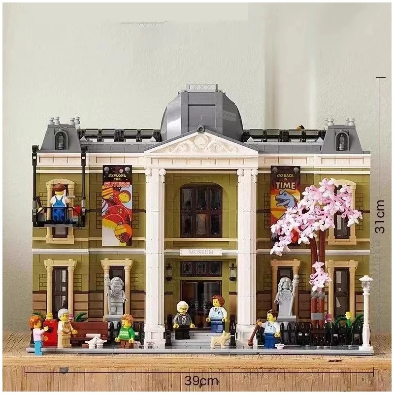2025 New Natural History Museum compatible with 10326 set architectural street view building block toy children's gift