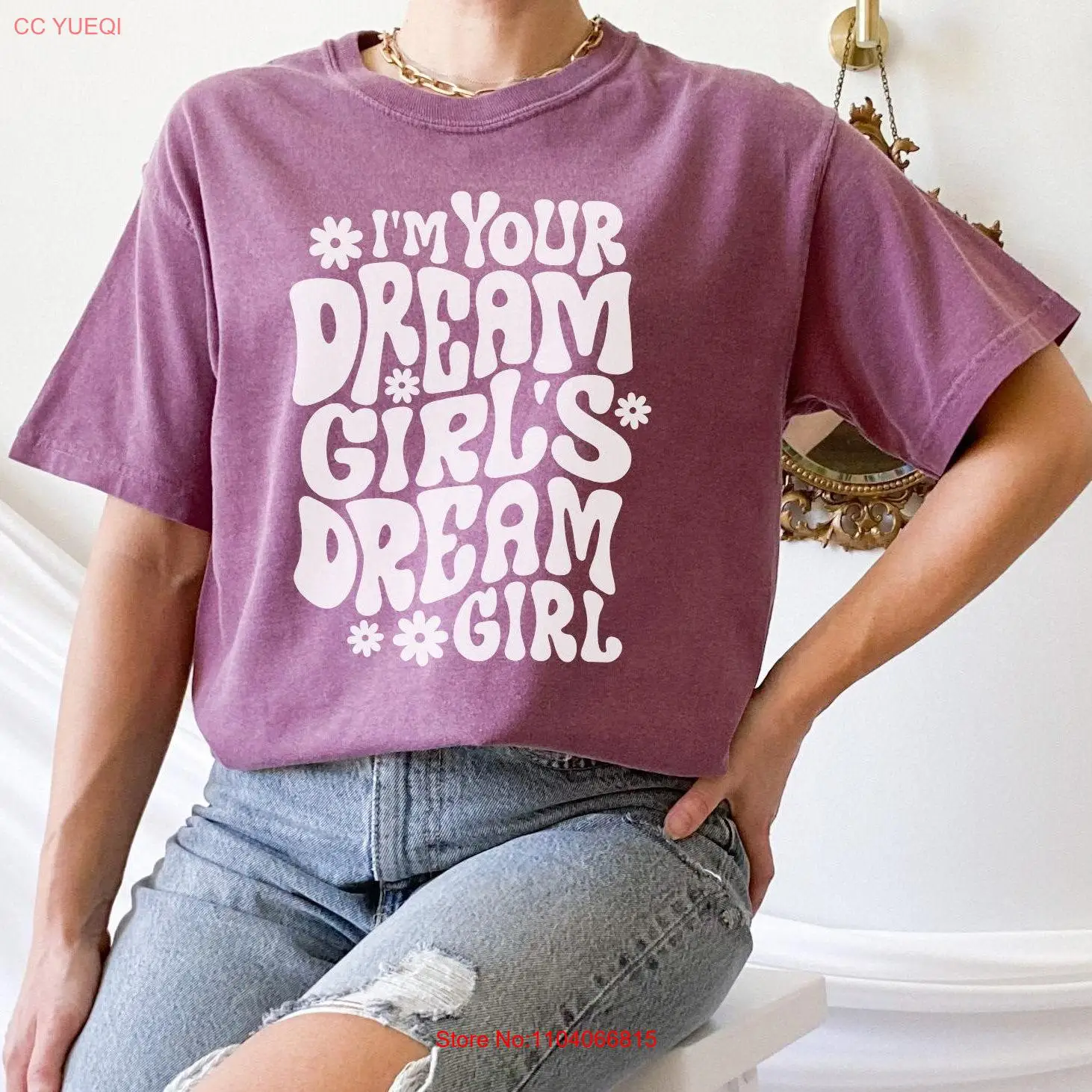 

Футболка Dream Girl Comfort Colors, забавная нахальная футболка для студентов колледжа, модная цитата, поп-культура, популярные тексты песен