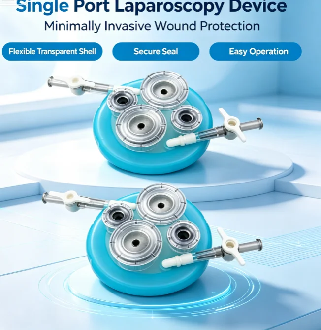 SILS Single Incision Laparoscopic Port Device, Single‑Port Laparoscopy Accessory With Disposable Wound Protector