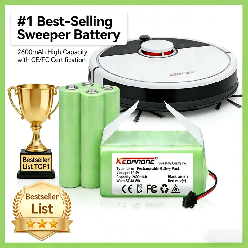 

4S1P 14.4V 4000mAh Li-ion Battery for Conga Excellence 990 1090 Ecovacs Deebot N79S N79 DN622 Eufy Robovac 11 11S 12 35C X500