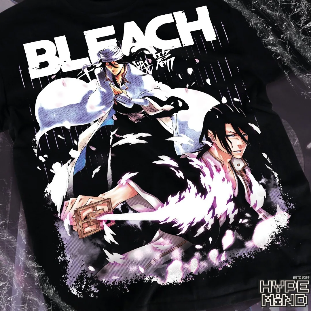 Byakuya Kuchiki T-Shirt Bleach Shirt Manga Strip Anime Graphic Tee All Size