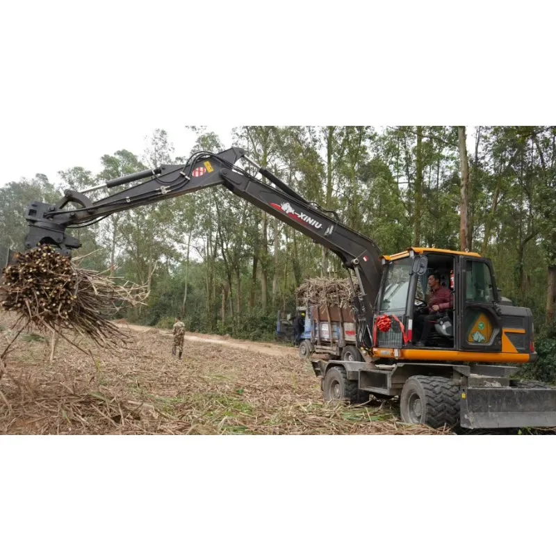XINIU Mini And Large Excavator Rake Rhinoceros Root Attachment For Earthmoving For Bush Roots
