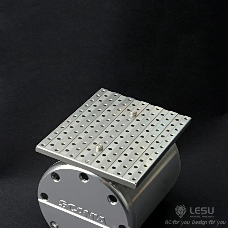 LESU Metal Exhaust Tank Box for 1/14 Tamiya DIY Scania R620 R470 RC Tractor Truck Model Car Dumper