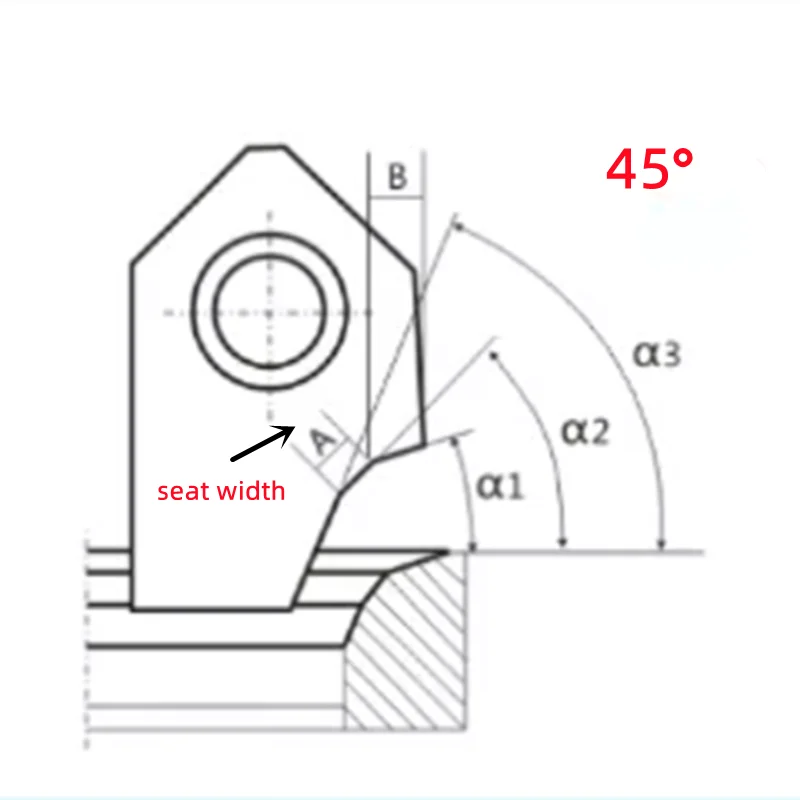 Universeller Hartmetall-Ventilsitzschneider für einmaliges Formen, Reibahle für 45/60-Grad-Winkel-Reparatur und Wiederaufbereitung – Detail 13