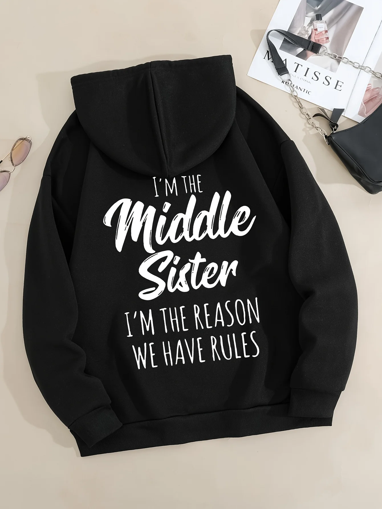 

Модный и модный универсальный узор в стиле букв, женский повседневный пуловер на осень и зиму