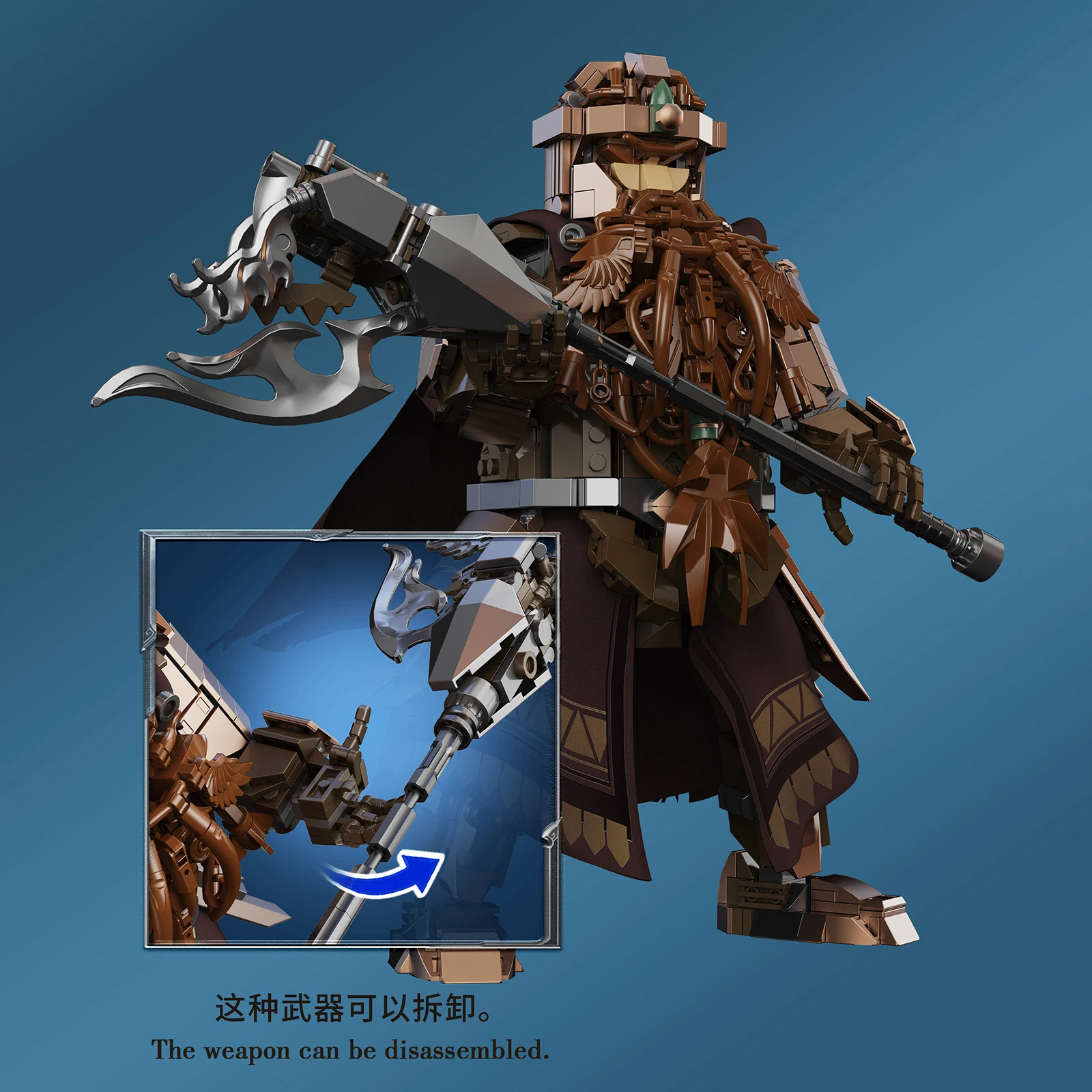 Tribal Dwerg Warrior Kleine Deeltje Bouwstenen Assemblagemodel 1033PCS Bricks Kit voor Kinderen Speelgoed Verjaardagscadeautjes