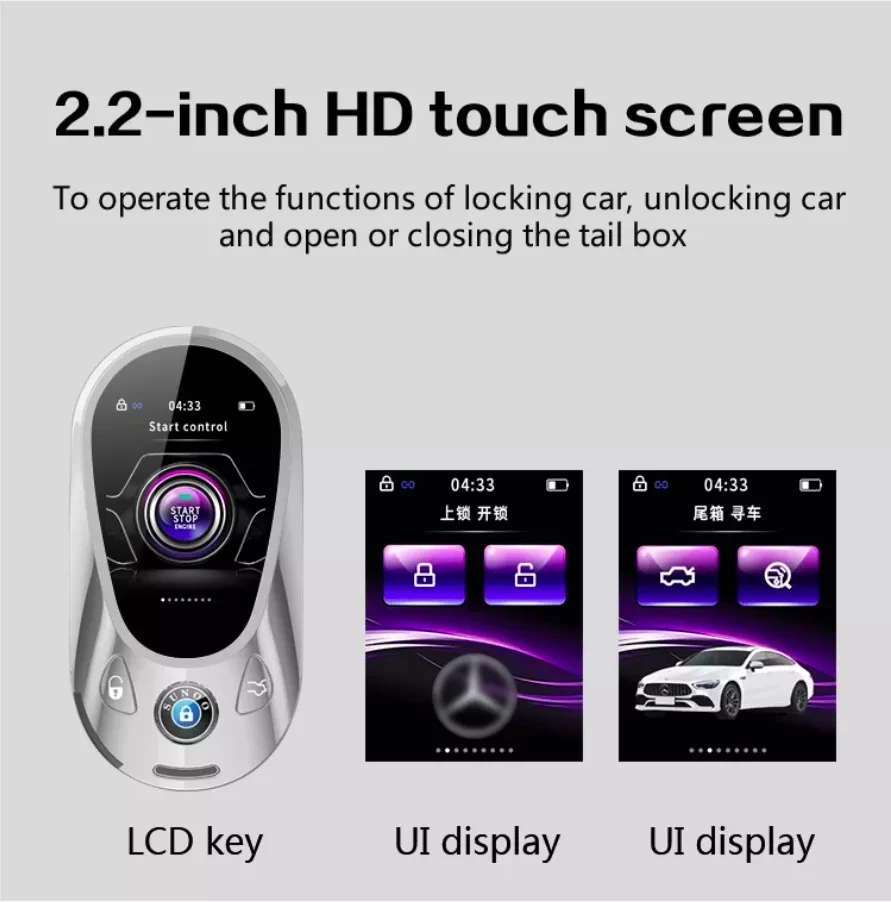 XNRKEY New TK988 for Maybach Style Universal Smart Remote Key LCD Screen for BMW Benz Buick Audi Cadillac Lexus Land Rover Kia