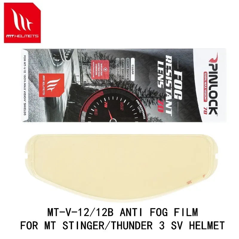 

MT Stinger Thunder 3 sv helmet anti fog film professional pinlock anti fog film original MT accessories