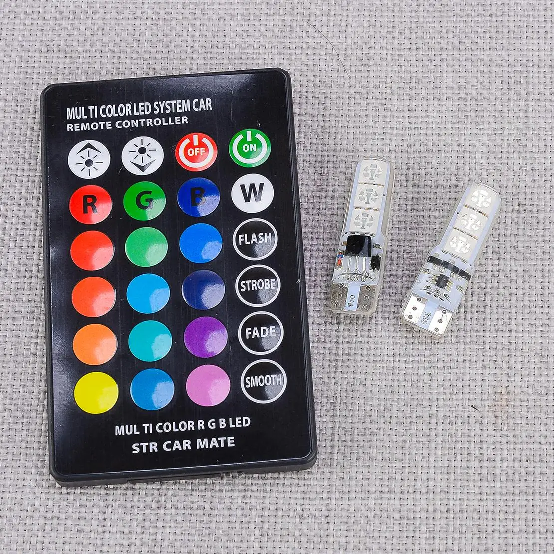 

T10 5050 RGB 6SMD Bulb Dash Instrument Gauge Cluster Light & Controller Fit for Toyota Pickup 1989-1992 1993 1994 1995 12V New