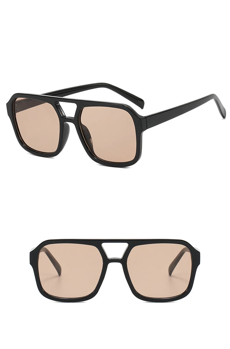 2023 klassische Pilot Sonnenbrille Frauen Vintage Gelbe Linse Modische Sonnenbrille Weibliche Candy Farbe 70er Jahre Gläser Brillen – Detail 7