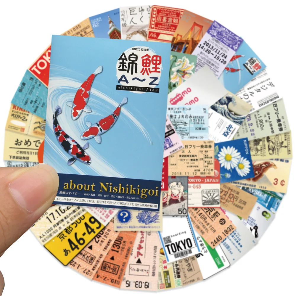 10/30/60PCS Tokyo Travel Stamp Stickers Aesthetics Decoration Suitcase Scrapbooking Phone Laptop Stationery Kid Toy Sticker Gift