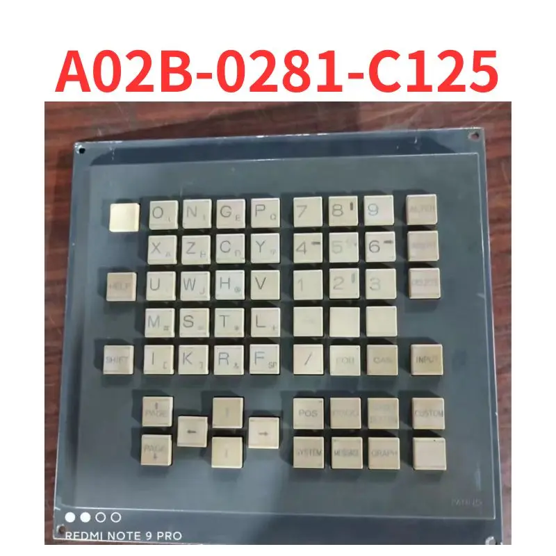 Used    Keypad    A02B-0281-C125  ,    function well    test OK Fast Shipping