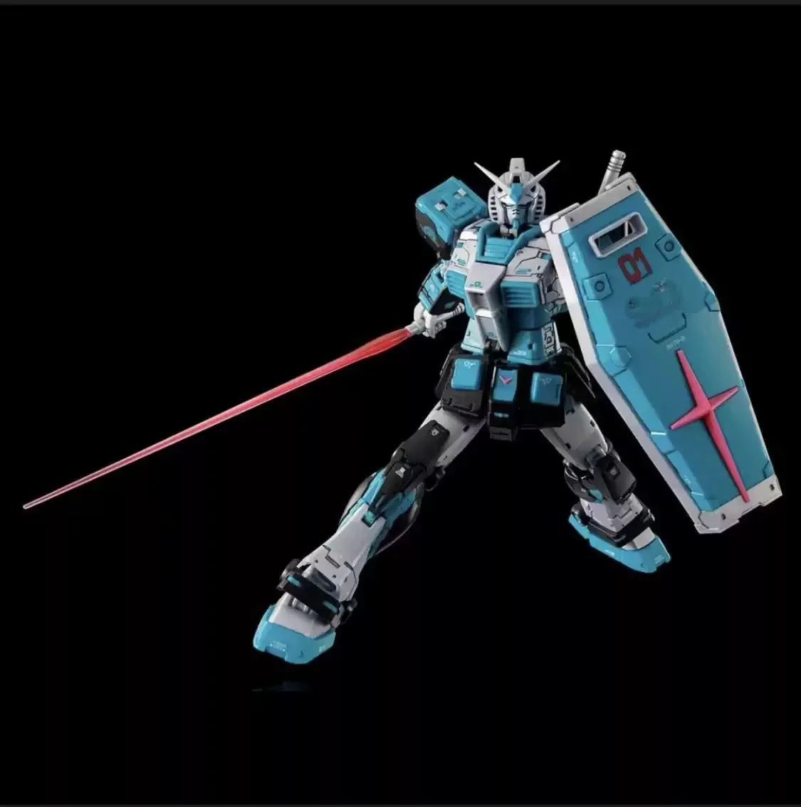 rg-rx-78-2-20-初音ミクカラー-プレミアムプラスチックモデルキット-組み立て式ロボット玩具-ホビー愛好家向け