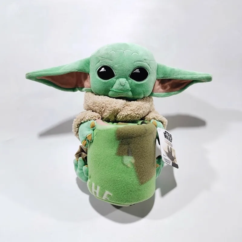 

Disney Movie Star Wars Plush Toy Dolls Yoda blanket doll plush toy cute children anime doll gift