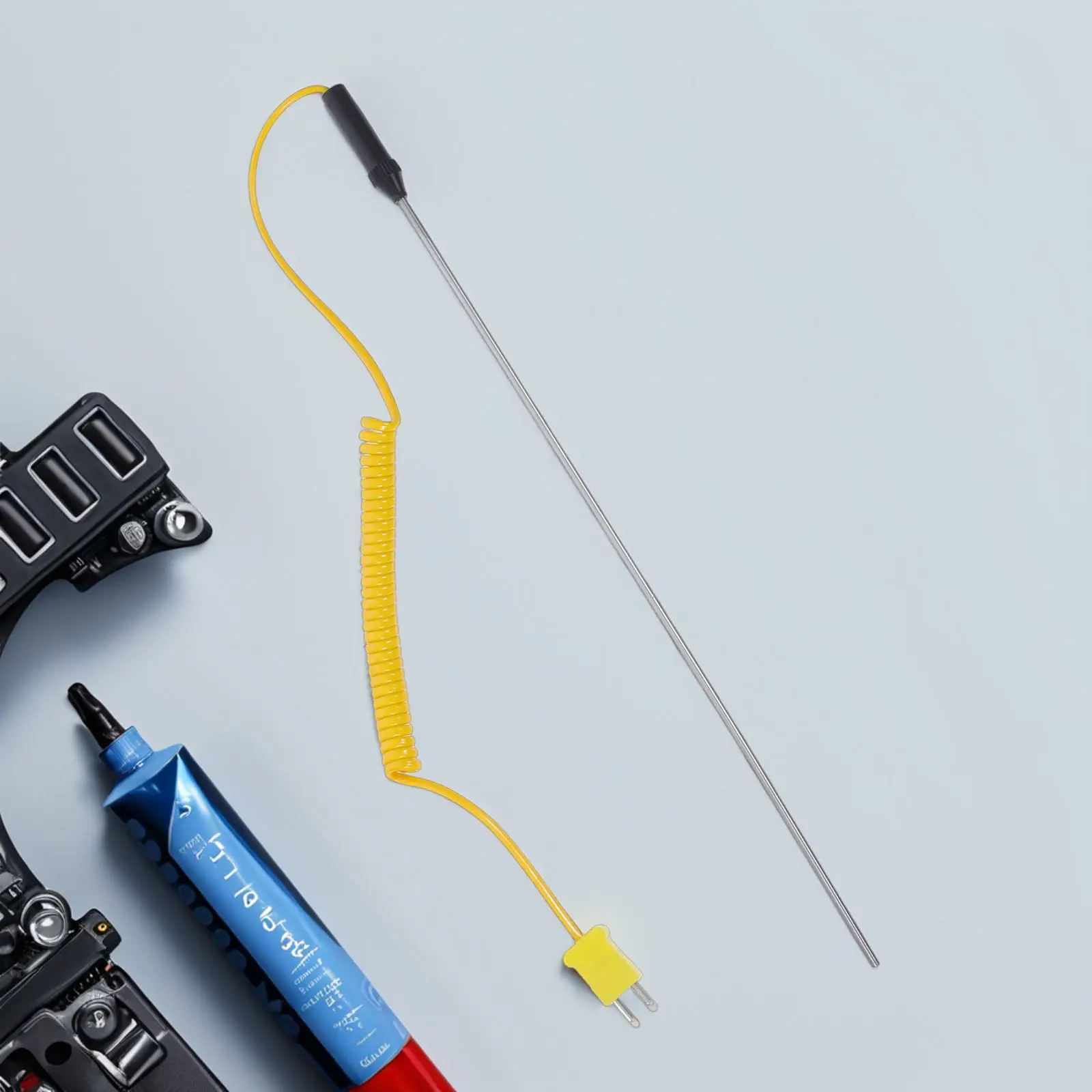 Stainless Type Thermocouple Probe Handheld Portable Fast Response Temperature Sensor for Hvac Furnace Exhaust Monitoring