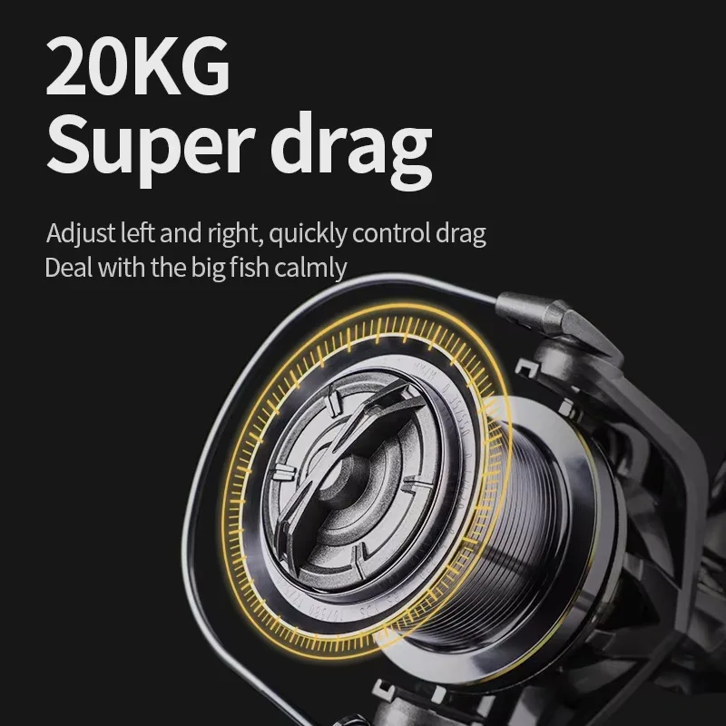 Suff بكرة الصيد NGK 8000 9000 10000 12000 14000 بكرة الغزل السحب 20 كجم 4.8:1 بكرة البحر مصدر الصيد تخصيص المصنع