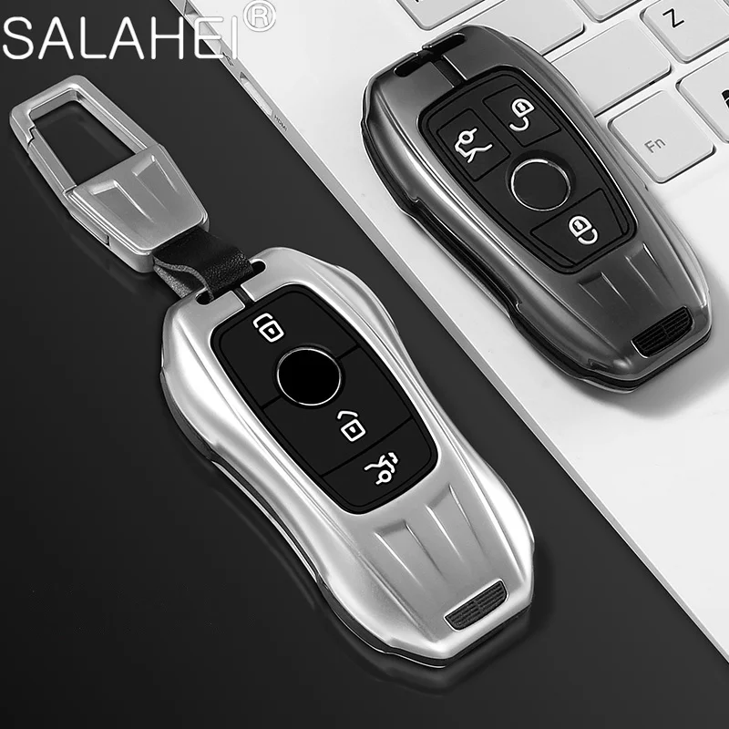 Zinc Alloy Car Key Case Cover For Mercedes Benz A C E S G Class CLA GLK GLC CLS AMG W204 W176 W205 W177 W213W222 Car Accessories