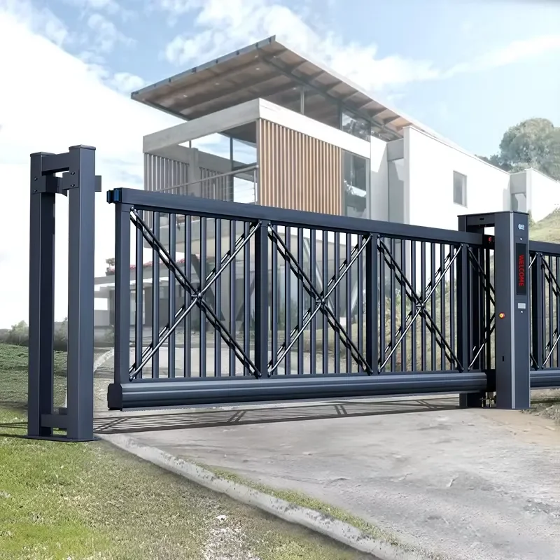 for Industrial Warehouse Villa School Office Building Park Hospital Aluminum Electric Cantilever Door