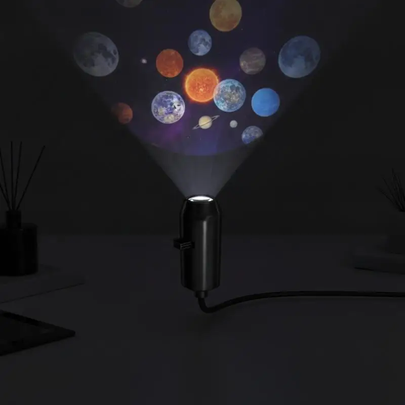 USB Star Galaxy Projector Mini Portable Ambient Projection Lamp Romantic LED Night Light for Date Night Decor
