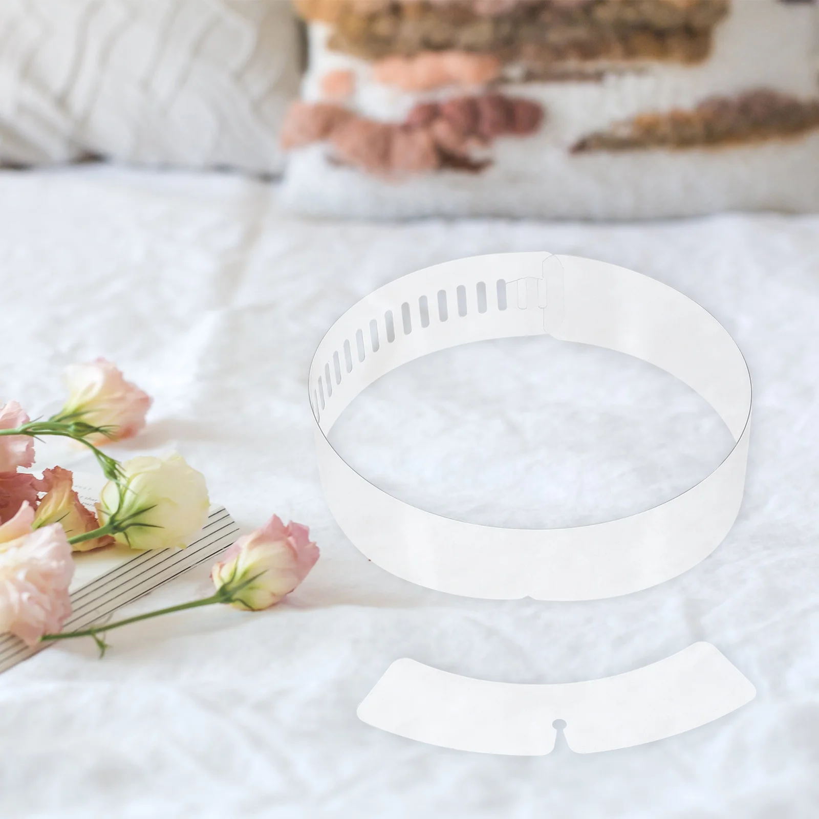 200Pcs High-Quality Plastic Shirt Collar Strips Durable Stylish Fixing Supplies Adjustable Length Collar Strips