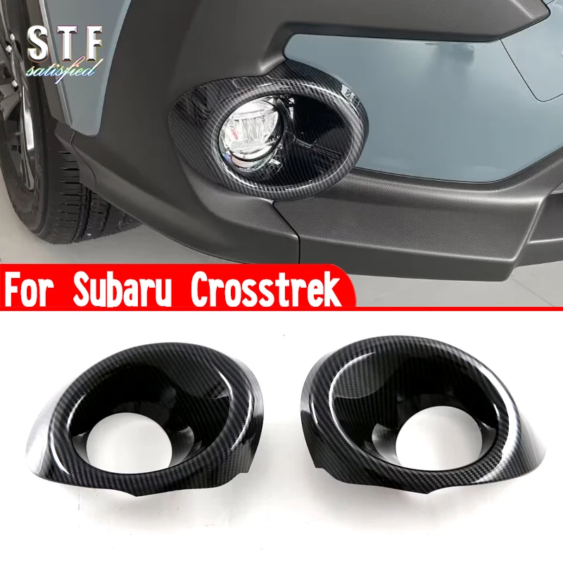 ABS Front Fog Light Cover Trim Molding Accessories Stickers W4 For Subaru Crosstrek 2024 2025